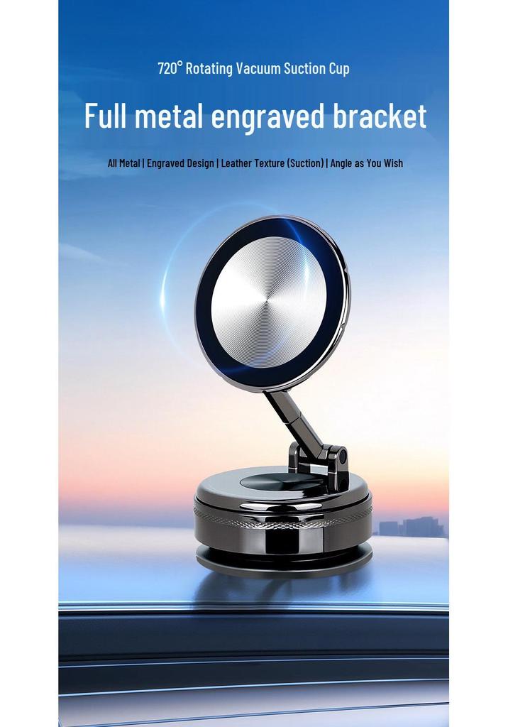 Magnetic Suction Cup Phone Holder for Car Console with Mechanical Arm