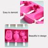 Ice Pop Maker, DIY Silicone Popsicle Mold with Lid, BPA-Free Easy Release Animal Shape Freezer Mold for Homemade Yogurt
