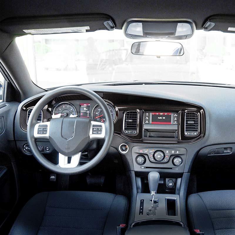Center Control Dashboard Dekoration Abdeckung Aufkleber für Dodge Charger 2011-2014 ABS Auto Zubehör