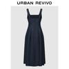 UR Women's Denim Revival Square Neck Dress