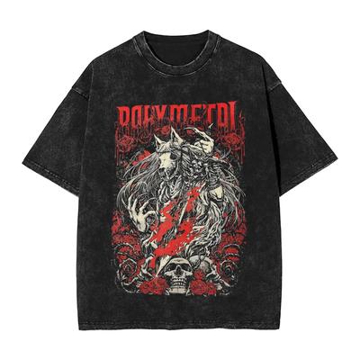 Japan Band Hip Hop Babymetal Manga Style Fashion Graphic Print TShirt Men Women Loose Casual Cotton Tee Fashion Oversized Tops