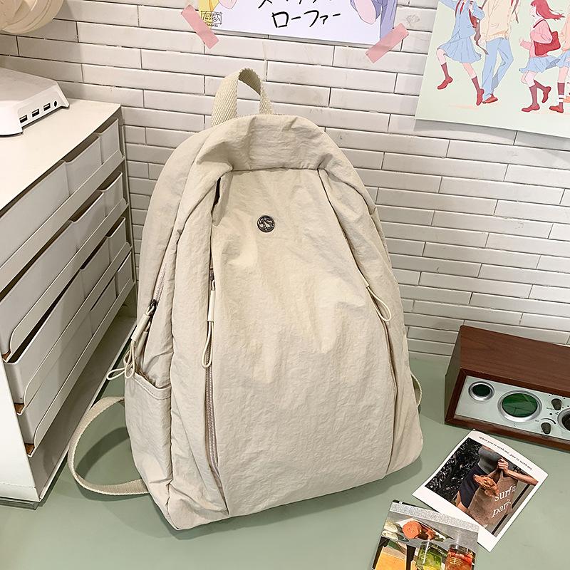 Summer new foreign style texture simple large capacity backpack fashion 2025 leisure personality women trend backpack