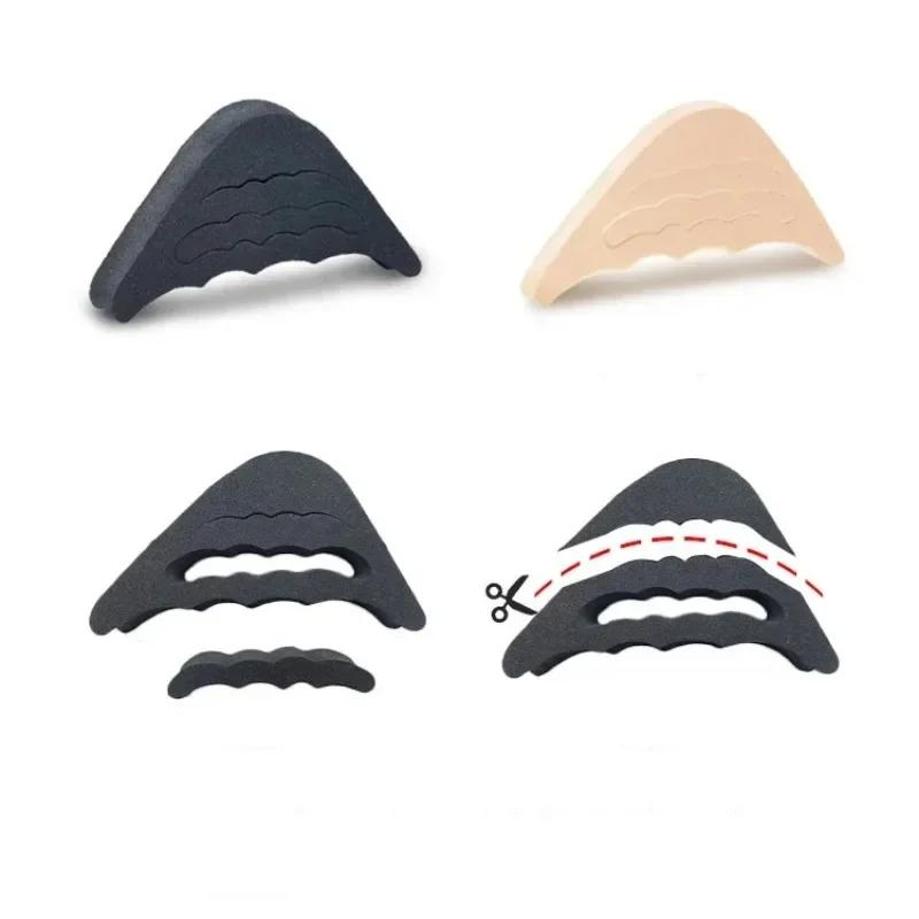 1 Pair Shoe Toe Plug Adjustable Size Anti Pain Forefoot Pad High Heels Filled Non Slip Soft And Thick