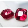 18,10 Karat AA+ Qualität Natürlicher Rubin Rotes Quadratisches Schliff Zertifizierter Loser Edelstein Paar