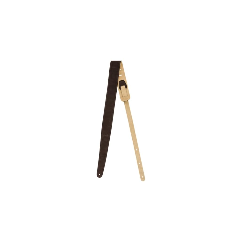 Fender Strap 2” Suede Strap, Brown/Tan, Reversible