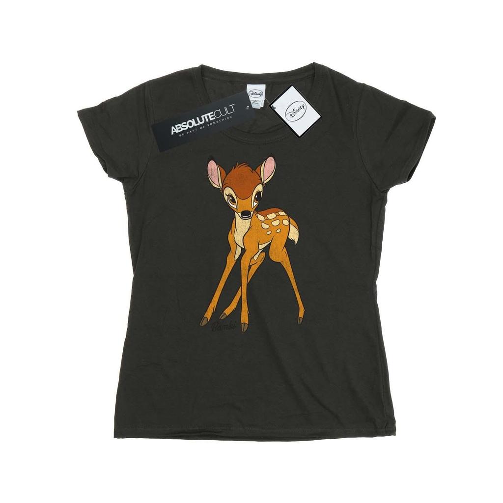 Bambi Klassisches Heather-T-Shirt für Damen/Damen