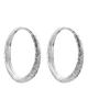 925 Sterling Silver Piercing Circle Charm Hoop Kolczyk dla kobiet Dziewczyny Party Biżuteria ślubna