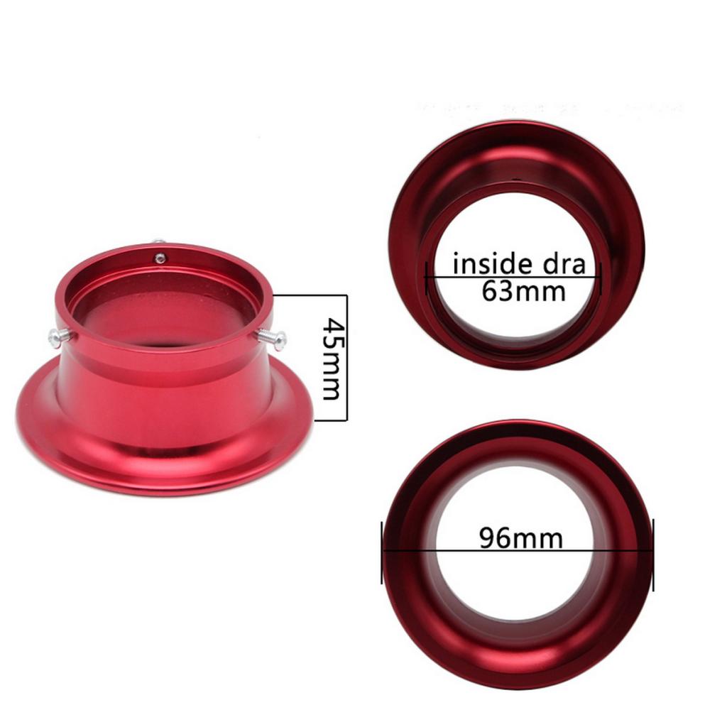 Motorcycle 63mm Carburetor Repair Air Filter Cup Connector Replacement Rust Resistant - Red