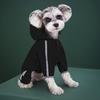Dog Raincoat Waterproof Rain Coat with Leash Hole Dog Rain Jacket with Hood And Reflective Strips for Small Medium Dogs Puppies