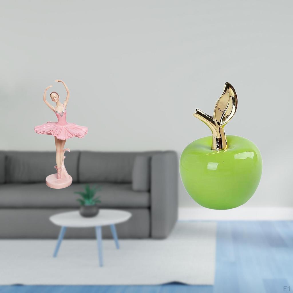 Ballerina Figurine Resin Girl Sculpture Ceramic Statue Ornament Novelty Souvenir Gifts Desktop