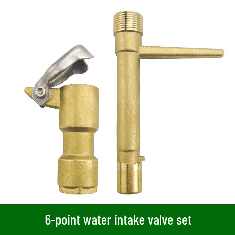 6-Minute Brass Water Outlet Valve Stem with Verdigris Collector and Sprinkler Head for Garden DN20