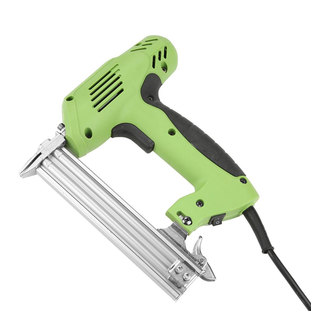 Electric Nail Gun Ergonomic Soft Grip Multifunctional Corded Straight Brad Nailer for Furniture