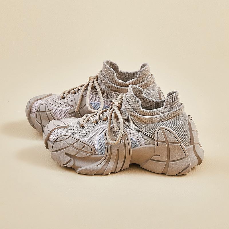 INS Korean Style Flyknit Shoes for Women, New Spring Style, Student Sneakers, Running Shoes, Casual Street Shoes