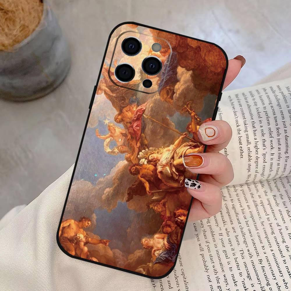 Classical Aesthetic Art  Phone Case For iPhone 17, 16,15,14,13,12,11 Plus,Pro Max, Others Soft Black Cover
