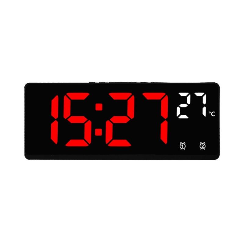 

Digital Alarm Clock Without Tickings Alarm Clock for Children Small Clock Volumes and Brightness Adjustable Snoozes