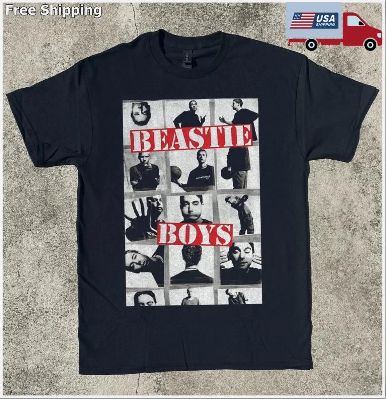 

Футболка унисекс из плотного хлопка с принтом группы Beastie Boys, черная, размеры S-5XL 2XL