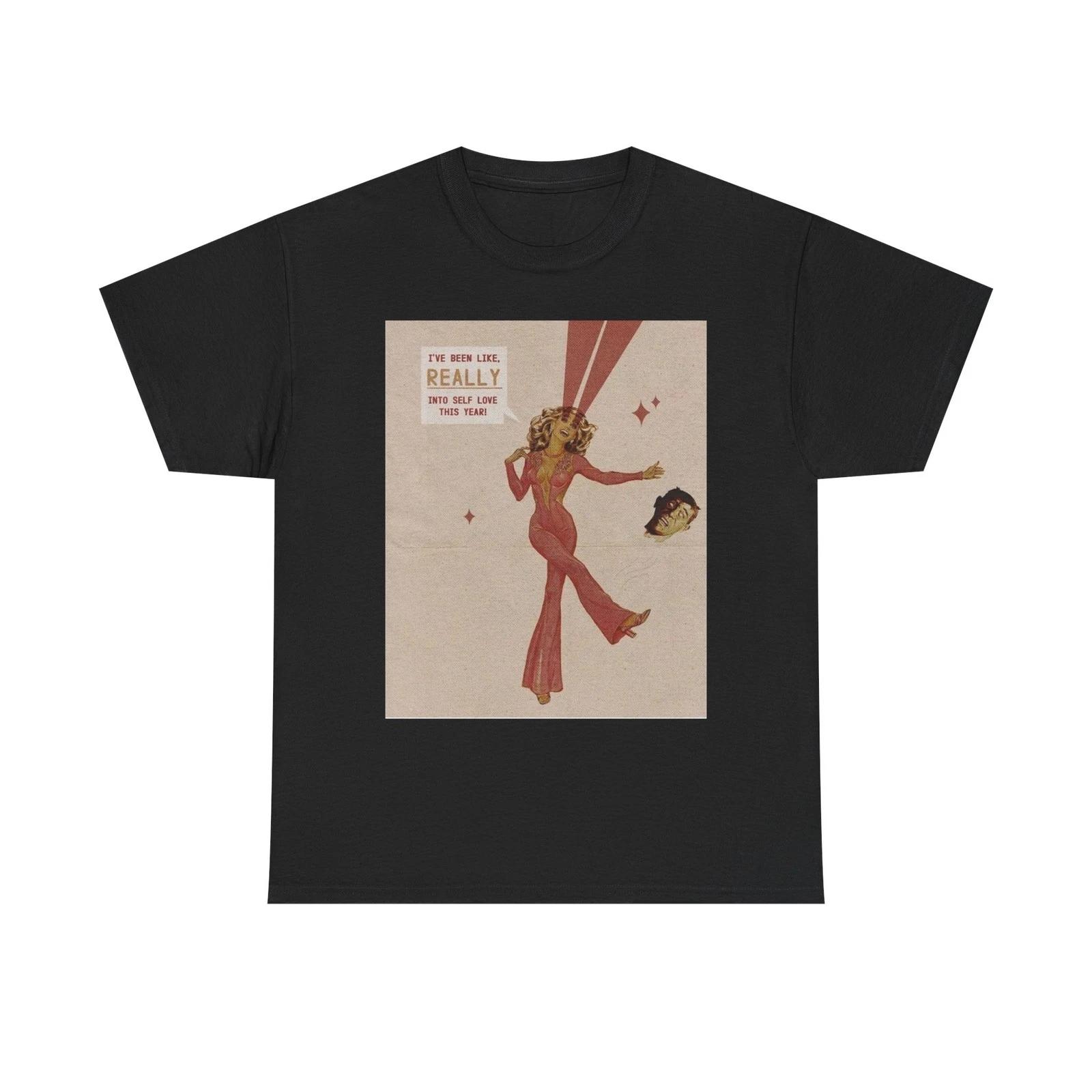 

Really Into Myself Graphic T-Shirt Womens Comfy Cotton Tee NEW XL