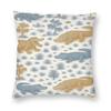 Alligator Meadow Toile Square Pillowcase Polyester Linen Velvet Pattern Zip Decorative Throw Pillow Case Room Cushion Case x