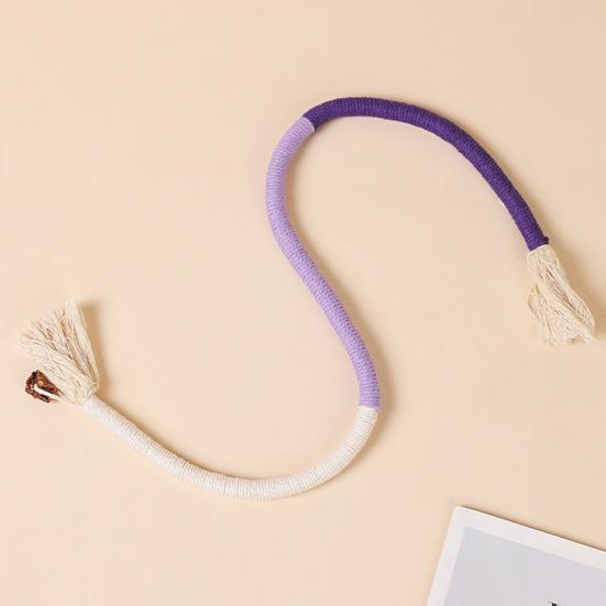 Cat Chew Rope Toy Cotton Rope Kitten Teething Toy with Catnip Interactive