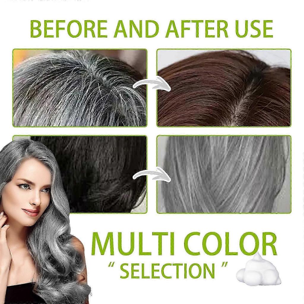 Hair Dye shampoo, Hair Dye, Instant Hair Color Shampoo for Men and Women, 3 in 1 Hair Dye Shampoo, Gray Hair Coverage Shampoo