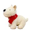 New Scarf West Highland Puppy Doll Plush Toy Children's Dog Doll Ragdoll Girls Gift
