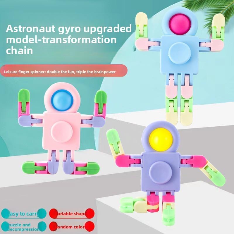 Chain Gyroscope Astronaut With Mechanical Deformation For Kids Gift Playtime And