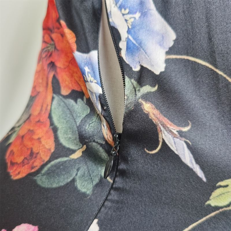 Hangzhou Silk Heavy Weight Silk Dress Mother Clothes Satin Mulberry Silk Improved Cheongsam Plus Size Loose Western Style