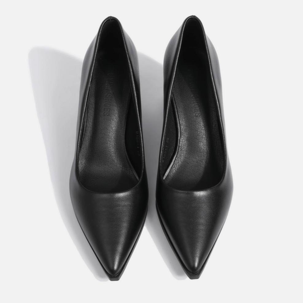 Profesionální společenské pracovní boty na silném podpatku se špičatou špičkou, temperamentní dámské boty, módní vysoké podpatky