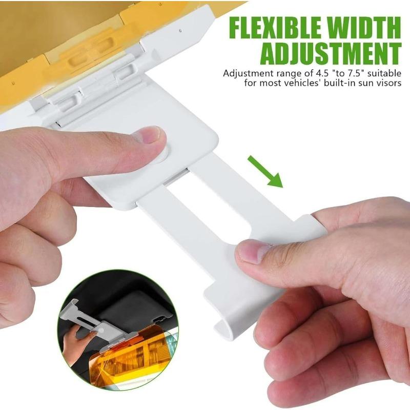 Visiera Parasole Auto Polarizzata Antiriflesso Estensore Visiera Parasole Antiriflesso Protezione UV Parasole Occhiali da Guida Visione Notturna HD Parasole
