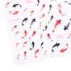 Red Koi Fish Goldfish 5D Nail Sticker Lettering 3D Stickers Chinese Nail Art Design Decal Nail Supplies