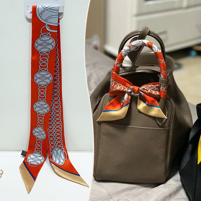2024 Trendy Silk-Style Scarf Handle Wrap for Bags