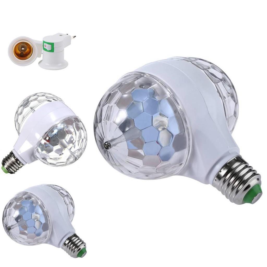 Luminous E27 6w Double-headed Led Ball Stage Rgb Light Bulb Excellent For Events
