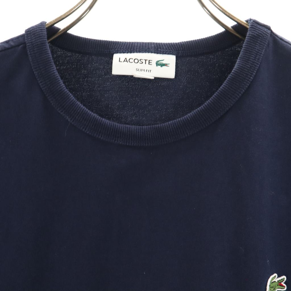 Lacoste Short Sleeve Slim Fit T-shirt M Navy Men's Used