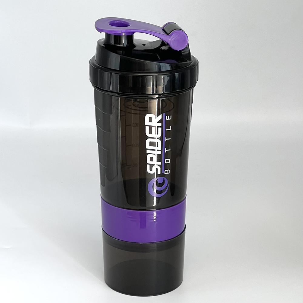 Protein Shaker Bottle Leak-Proof 3-Layer Twist off Sports Shaker Cup for Mixing Protein Powder - Portable Fitness Beverage