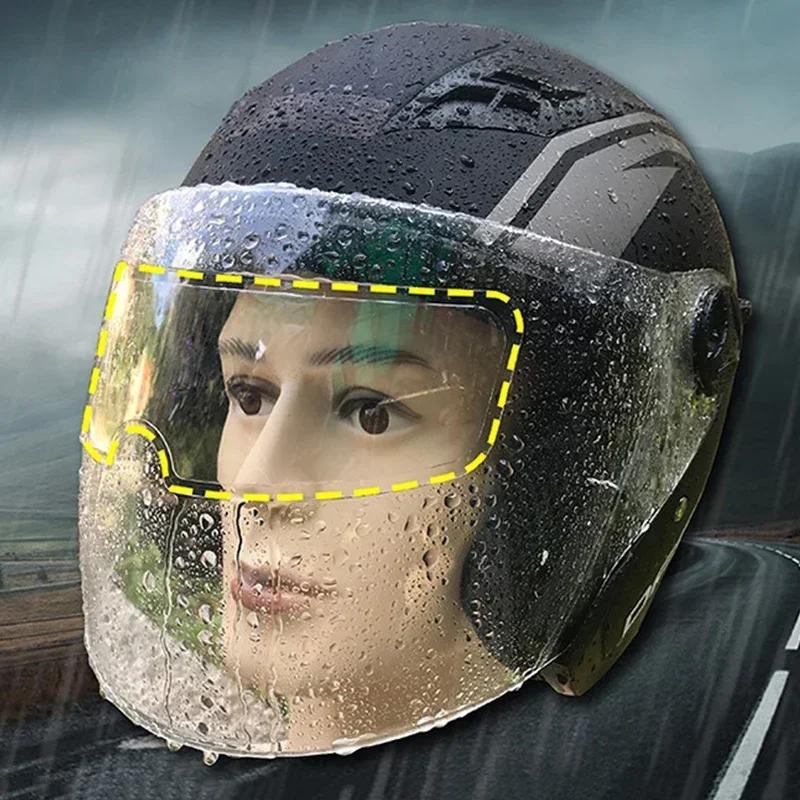 Motorcycle Helmet Anti-fog Film and Rainproof Film Nano Coating Sticker Waterproof Film Safety Driving Motorcycle Accessories