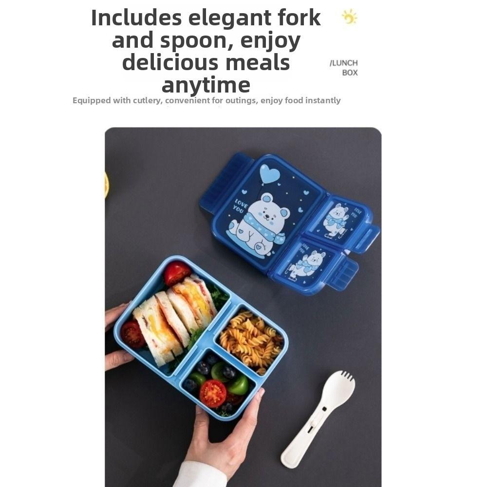 Food Grade Cartoon Lunch Box Leak-proof Food Container Portable Fruit Food Box  School Use