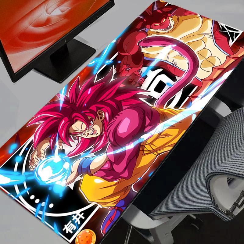 

DBZ Dragon Ball Z Gaming Mousepad Computer Rug Gamer Mouse pad Natural Rubber with Locking Edge Gaming Mouse Mat XXL Mouse Mat 30x60x0.2cm