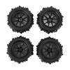 4PCS RC Wheel Tires 12mm Hex Hub 85mm Diameter Rubber Tire Replacement for 16A01 16A02 16A03 16A04 1