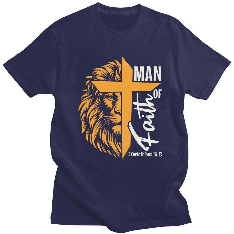 Custom Man Of God Tshirt for Men Short Sleeves Leisure T Shirt Fashion Tshirts Loose Fit 100 Cotton Tees Gift Idea