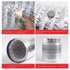 80/100/120/150/200 mm Encrypted Aluminum Foil Ventilation Pipe Scalable Smoke Tube Kitchen Outlet Bathroom Exhaust Fan Hose