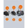 T700 Carbonfaser Langes Power Pickleball Schläger Set, PP Wabenkern Professionelle Offensivsportausrüstung