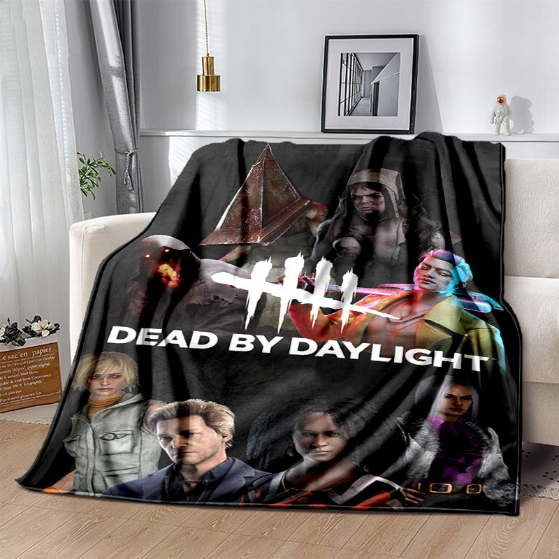 Dead by Daylight Flannel Blanket Soft Warm All-Season Throw, Design for Camping, Car Travel, Hiking Sofa, Bed, Office Perfect Gift for Parties