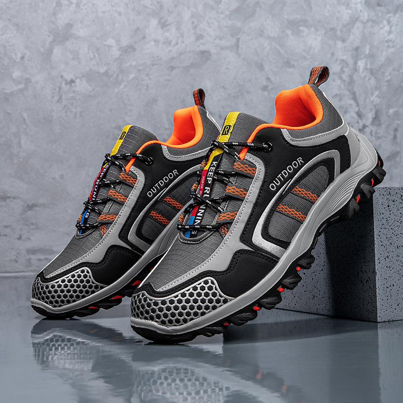 

Весенне-летние новые мужские кроссовки для активного отдыха, спортивная обувь, водонепроницаемая, нескользящая и износостойкая, профессиональная обувь для альпинизма, обувь для походов 47 серый