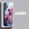 Marble Phone Case for Samsung Galaxy A71 A50 A21s A54 A41 A52s A51 A31 A53 A73 A55 A70 A16 A72 Black Cover