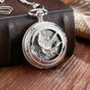 Luxury Vintage Hollow The Hunger Games Mockingjay Mockingbird Machinery Pocket Watch Necklace Chain Fashion