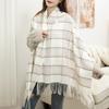 Wool Cashmere Scarf for Women In Winter New Tassel Shawl Autumn and Winter Imitation Cashmere Plaid Scarf