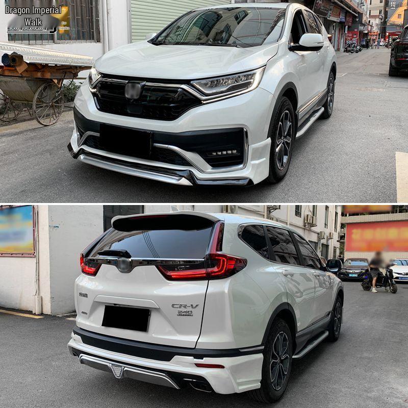 Black Warrior Kit: 21-22 CRV Sport Bumper, Side Skirts, Front Lip, Rear Bumper