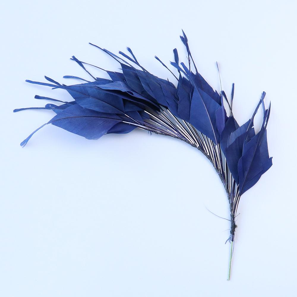 Beautiful 1PCS Roster Goose Turkey Feather Crafts for DIY Feather Headpiece HeadBands for Women 1920's Decoratiev Plumes Flower
