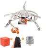Folding Camping Gas Stove With Windproof Cover Outdoor Strong Fire  Heater Burner Portable Ultralight Picnic Hiking Gas Cooker