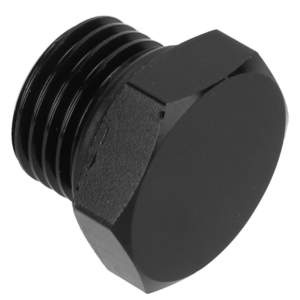 Block Off Plug Fitting Adapter Male Hex Steel Universal 4000PSI Black for VehicleAN6